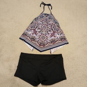 Kona sol swimsuite, size large, multicolor